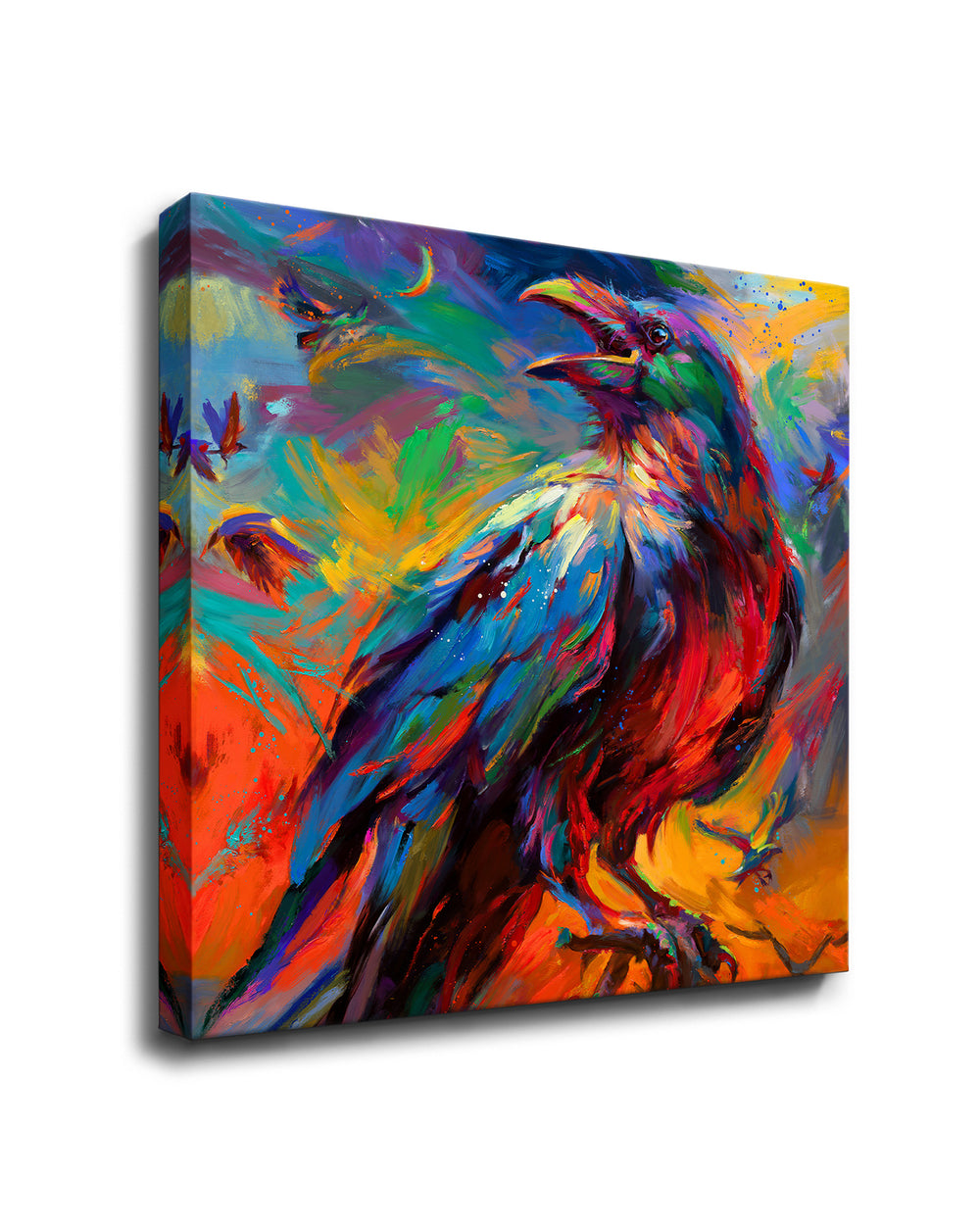The Mystical Raven - Blend Cota Art Print on Canvas - Blend Cota Studios 