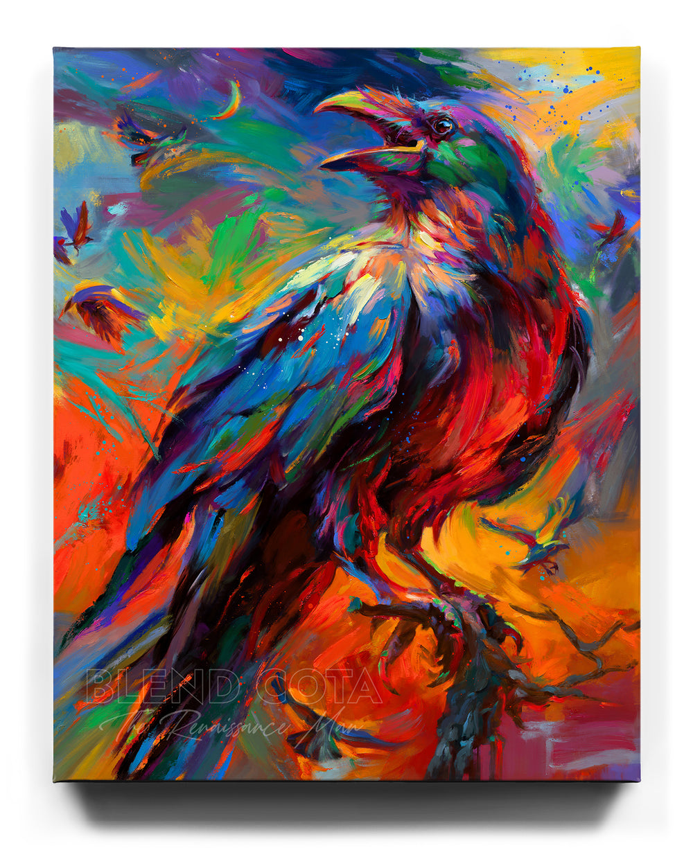 The Mystical Raven - Blend Cota Limited Edition Art on Canvas - Blend Cota Studios 