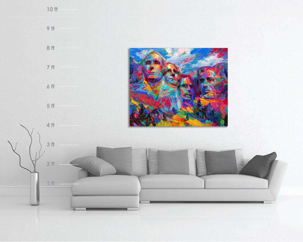Mount Rushmore | Hope For a Brighter Future painted by Blend Cota original oil painting from Blend Cota Studios 