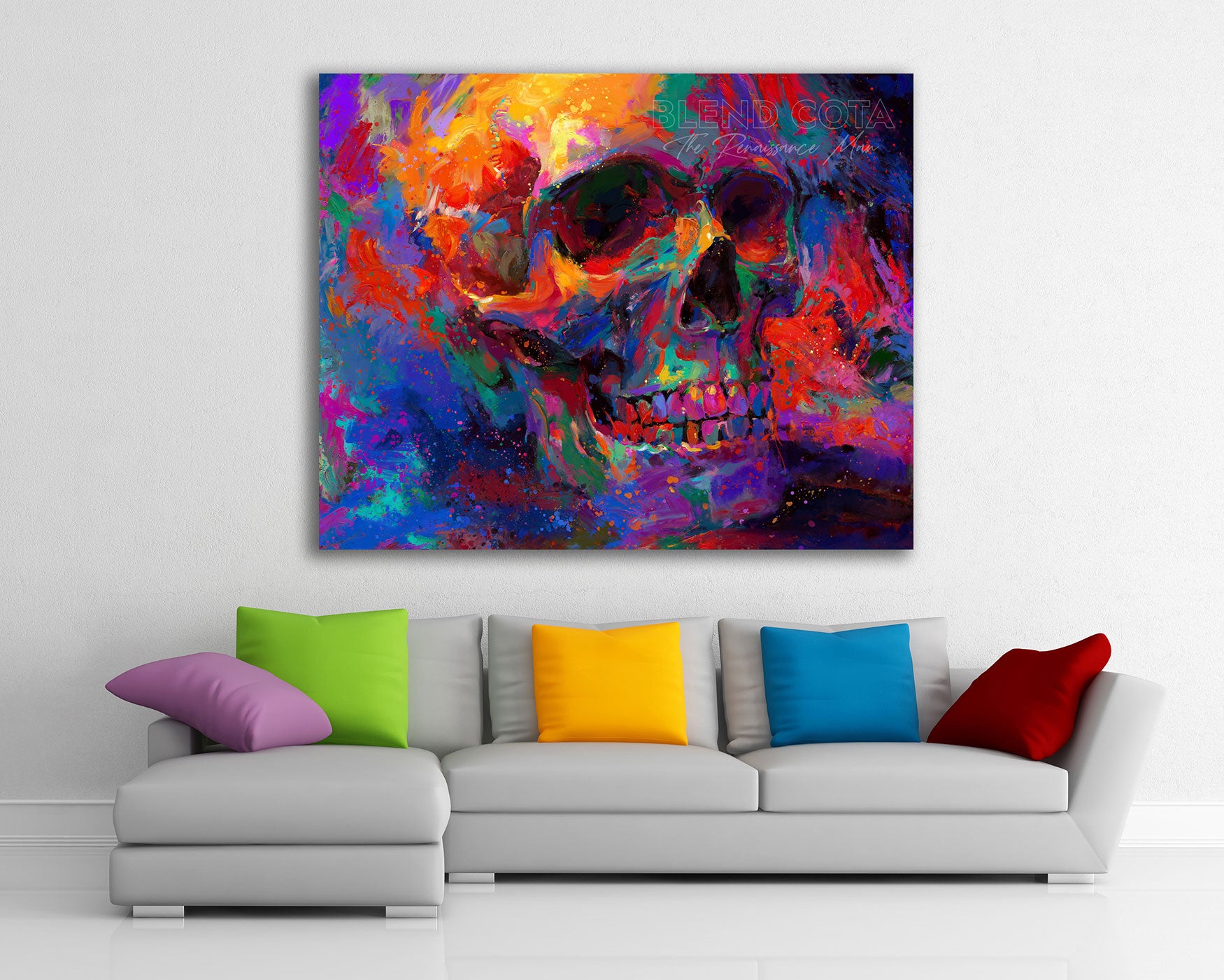 
                  
                    Golgotha | The Skull - Blend Cota Limited Edition Art on Canvas- Blend Cota Studios 
                  
                