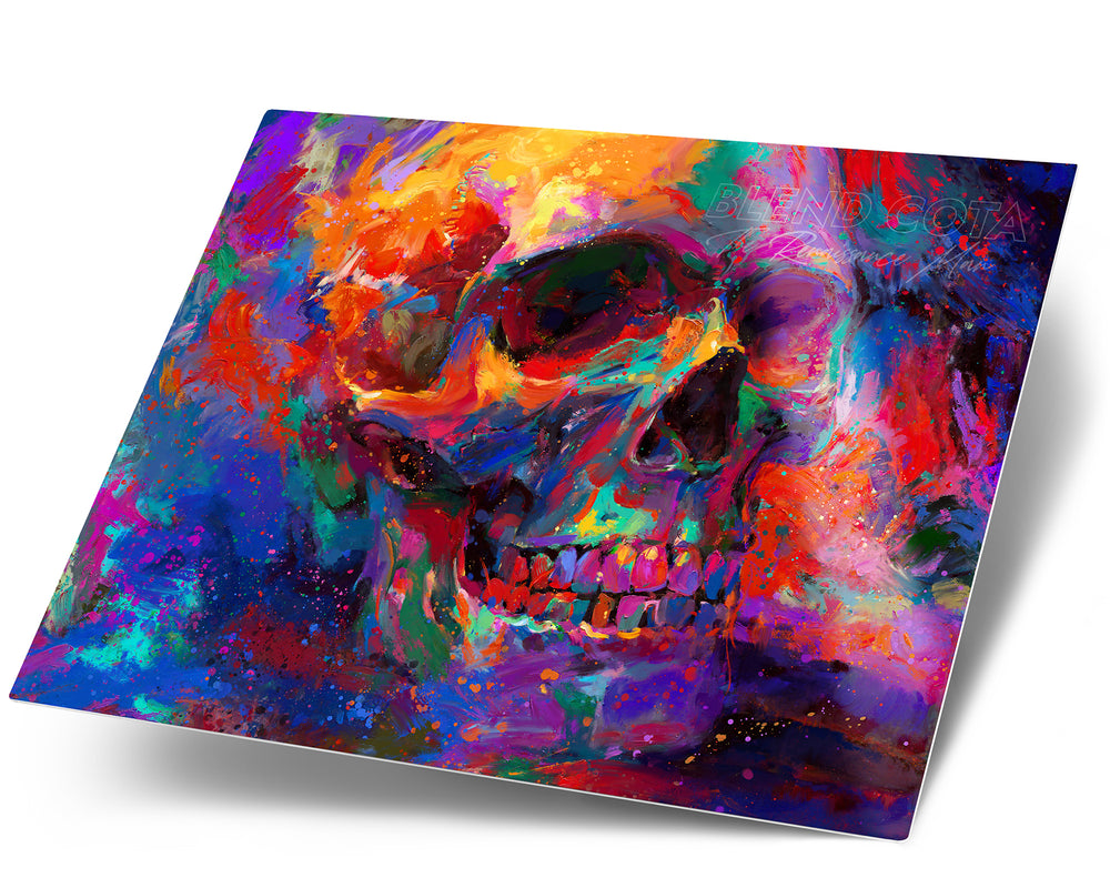 Golgotha | The Skull - Blend Cota Art Print on Metal - Blend Cota Studios 