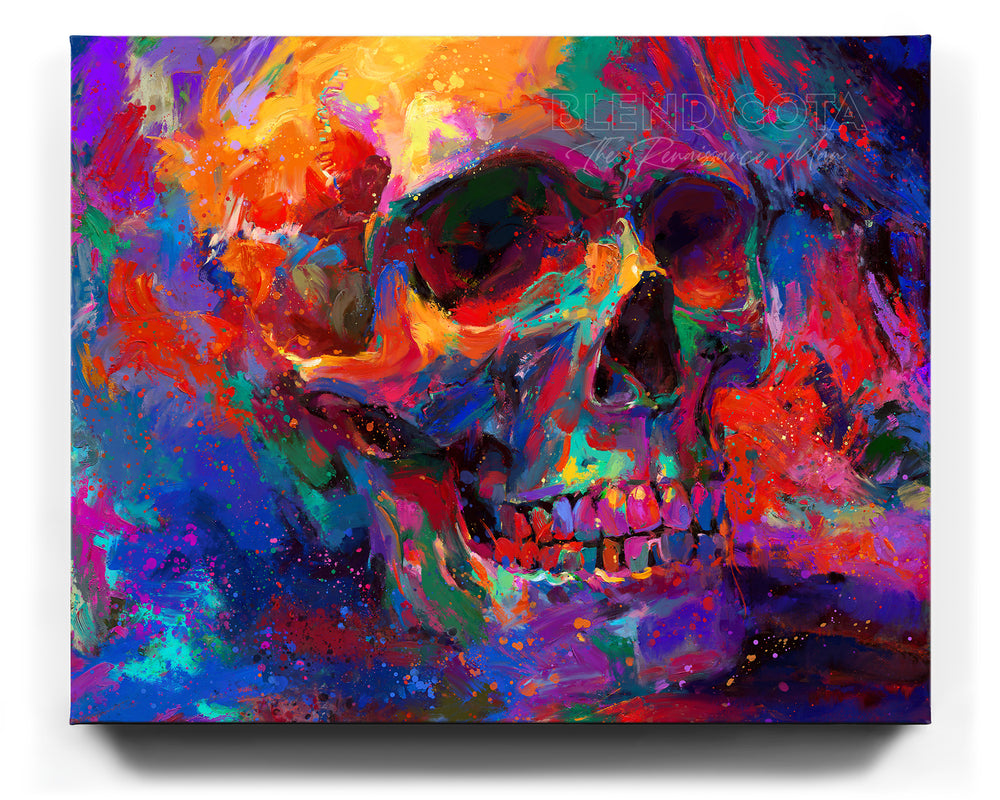 Golgotha | The Skull - Blend Cota Limited Edition Art on Canvas- Blend Cota Studios 