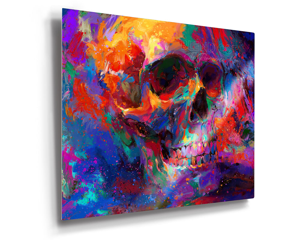 Golgotha | The Skull - Blend Cota Limited Edition Art Framed on Metal- Blend Cota Studios 