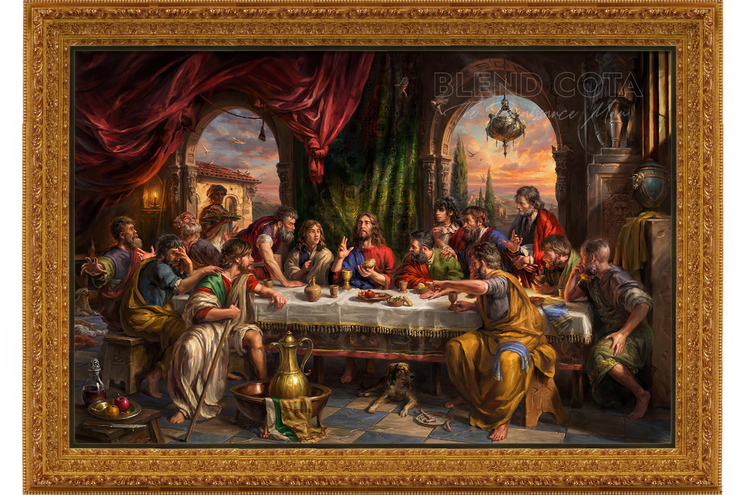 The Last Supper (Original Painting) Blend Cota Studios