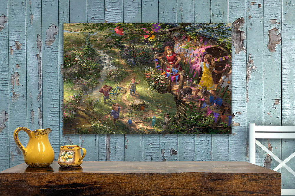 The Treehouse - Blend Cota Limited Edition Art on Metal - Blend Cota Studios 