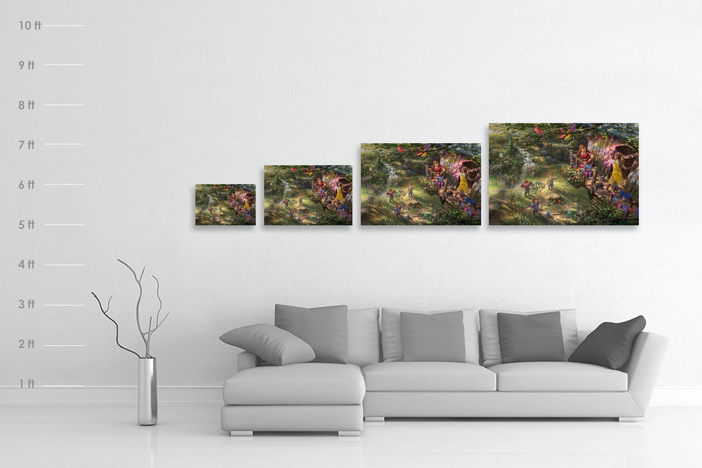 The Treehouse - Blend Cota Limited Edition Art on Metal - Blend Cota Studios - size chart comparison