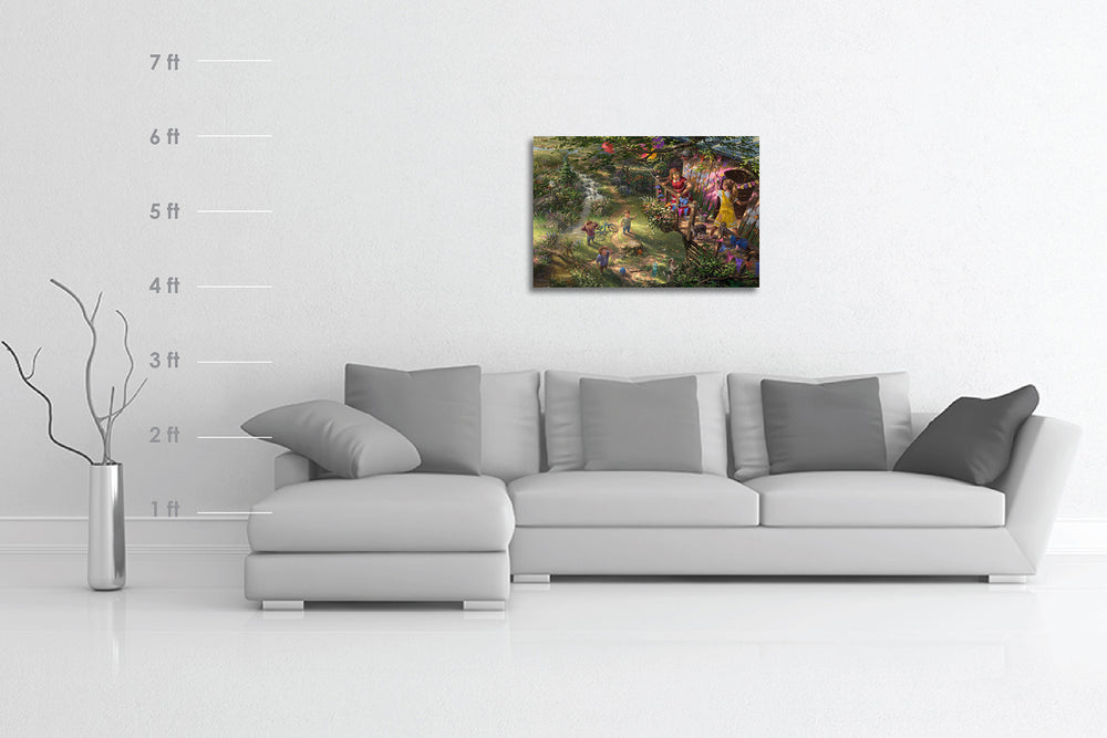 The Treehouse - Blend Cota Original Oil Painting Framed on Canvas - Blend Cota Studios - size comparison