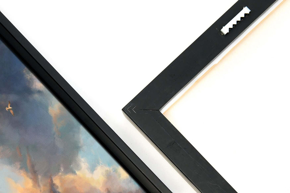 America's Favorite Pastime - Art Print Framed on Canvas - Blend Cota Studios - Close up back